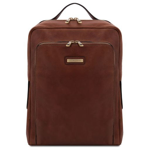 Bangkok - Leather laptop backpack